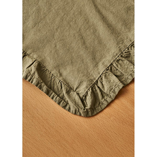 Bella Maison %100 Pamuk Elegance Runner Haki (50x150 Cm) Haki