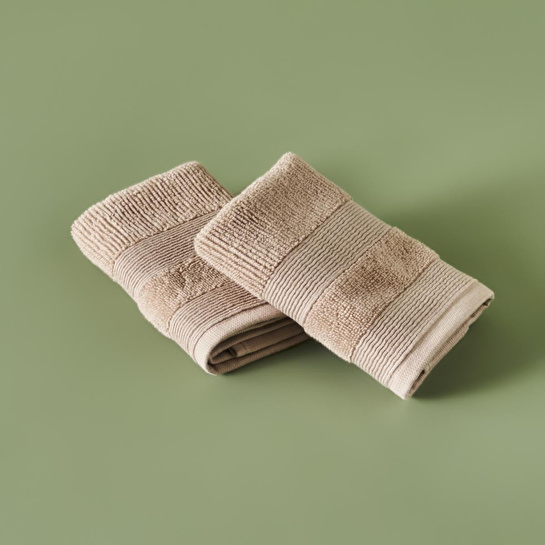 Bella Maison %100 Pamuk Juna 2'li El Havlusu Bej (30x30 Cm) Bej