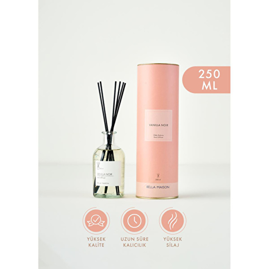 Bella Maison Vanilla Noir Çubuklu Oda Kokusu Beyaz (250 Ml) Beyaz