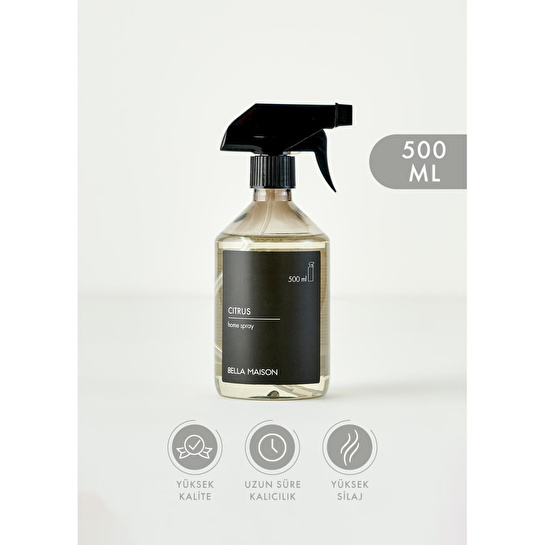 Bella Maison Citrus Oda Spreyi Siyah (500 Ml) Siyah