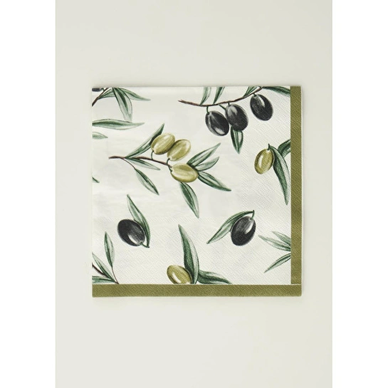 Bella Maison Olive 40'lı Kağıt Peçete (33x33 Cm)