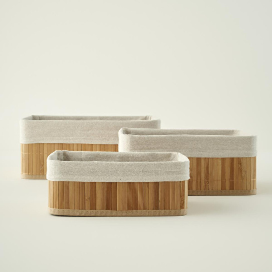 Bella Maison Bres Bambu Düzenleyici Kutu Naturel (37x26x15 Cm) Naturel