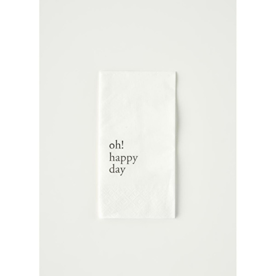 Bella Maison Oh Happy Day 100'lü Kağıt Peçete Beyaz (33x33 Cm)