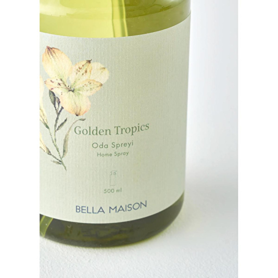 Bella Maison Golden Tropics Oda Spreyi Yeşil (500 Ml) Yeşil