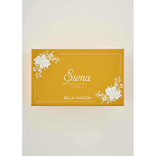 Bella Maison Siena New Bone 2'li Kahve Fincanı Seti Hardal (90 Cc) Hardal