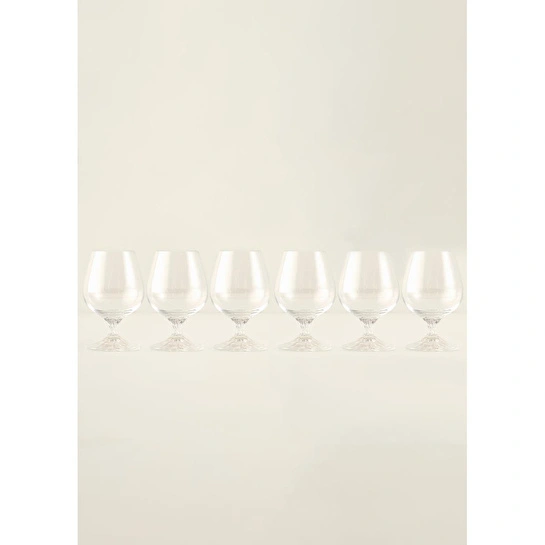 Bella Maison Shape Kristal 6'lı Kahve Yanı Su Bardağı Naturel (180 Cc)