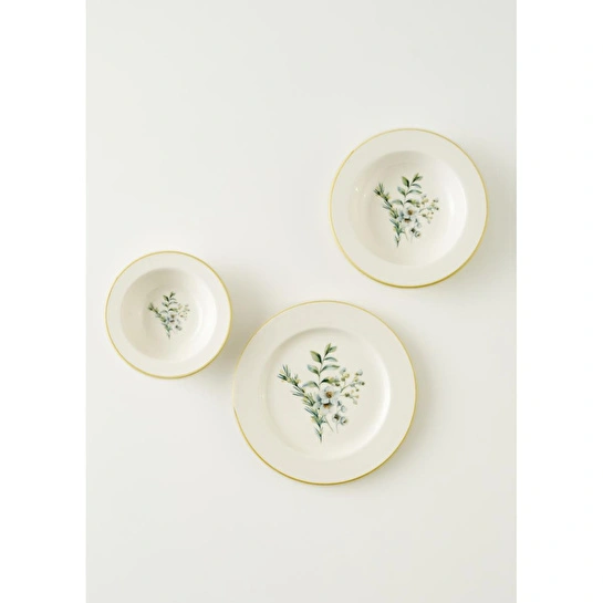 Bella Maison Garden Stoneware 36 Parça 12 Kişilik Yemek Takımı