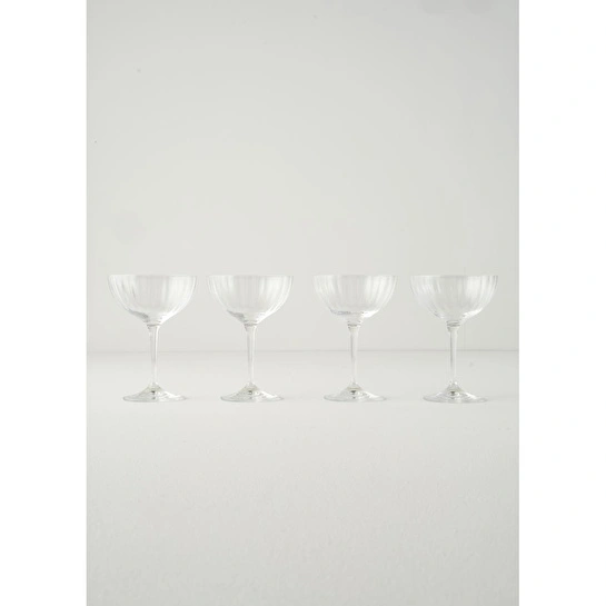 Bella Maison Columba Kristal 4'lü Cup Naturel (220 Cc)