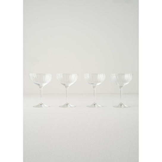 Bella Maison Columba Kristal 4'lü Cup Naturel (220 Cc)