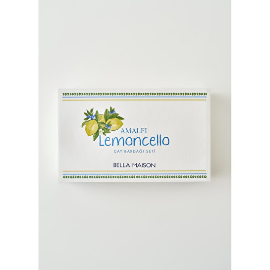 Bella Maison Lemoncello Porselen 6'lı Çay Bardağı Seti (170 Cc) Çok Renkli