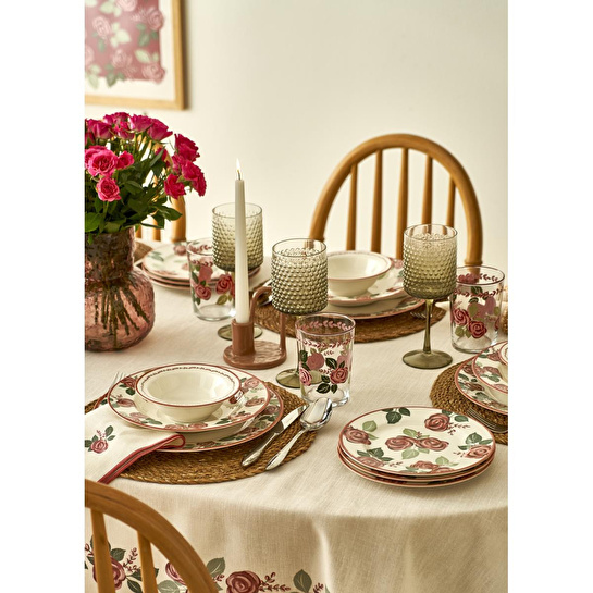 Bella Maison Rose Porselen 48 Parça 12 Kişilik Yemek Takımı
