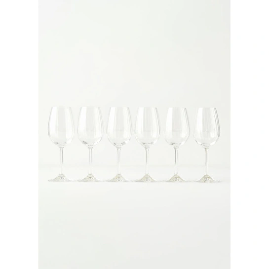 Bella Maison Fall Kristal Kadeh 6'lı Naturel (350 Cc)