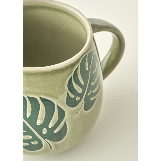 Bella Maison Luna Stoneware Kupa Yeşil (510 Cc) Yeşil