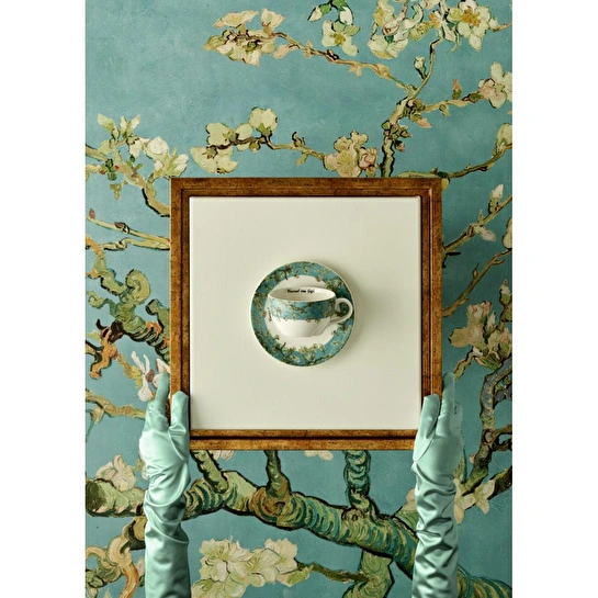 Bella Maison Van Gogh Almond Blossom 2'li Çay Fincanı Seti Turkuaz (270 Cc) Mavi