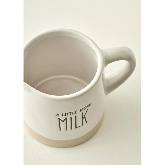 Bella Maison Bohemia Stoneware Sütlük Beyaz (300 Cc) Beyaz