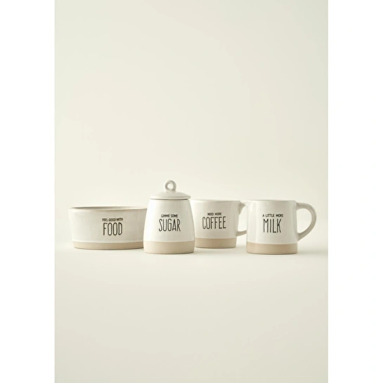 Bella Maison Bohemia Stoneware Sütlük Beyaz (300 Cc) Beyaz