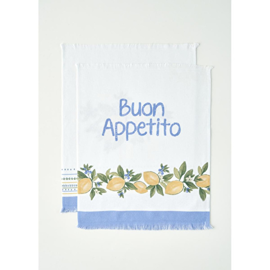 Bella Maison Lemoncello Pamuklu 2 'li Kurulama Bezi Sarı (40x50 Cm) Sarı