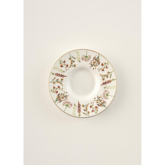 Bella Maison Flores Porselen 6'lı Çay Tabağı Seti (12 Cm) Çok Renkli