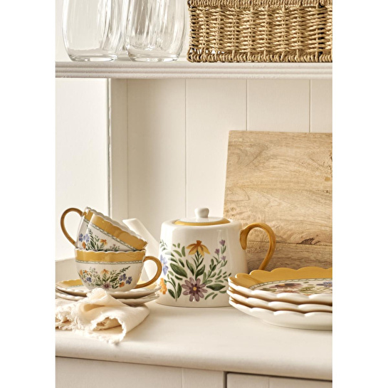 Bella Maison Bianca New Bone 2'li Çay Fincanı Seti (210 Cc) Çok Renkli