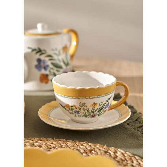 Bella Maison Bianca New Bone 2'li Çay Fincanı Seti (210 Cc) Çok Renkli