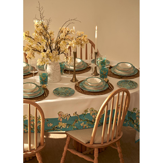 Bella Maison Van Gogh Almond Blossom Porselen 18 Parça 6 Kişilik Yemek Takımı