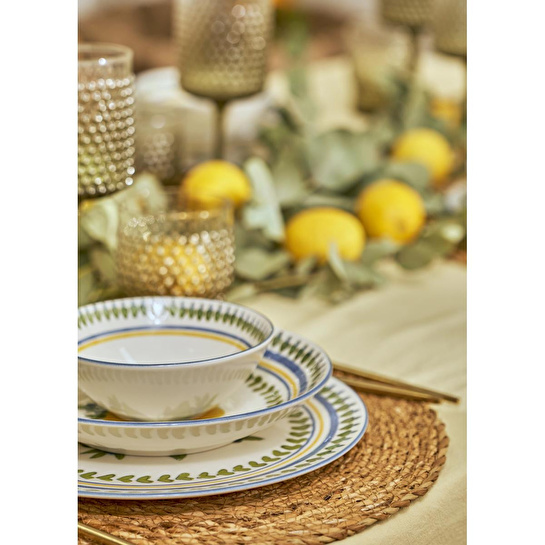 Bella Maison Lemoncello Porselen 24 Parça 6 Kişilik Yemek Takımı Çok Renkli