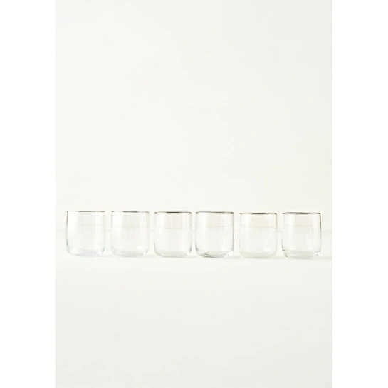 Bella Maison Premium Bardak 6'lı Silver (270 Cc)