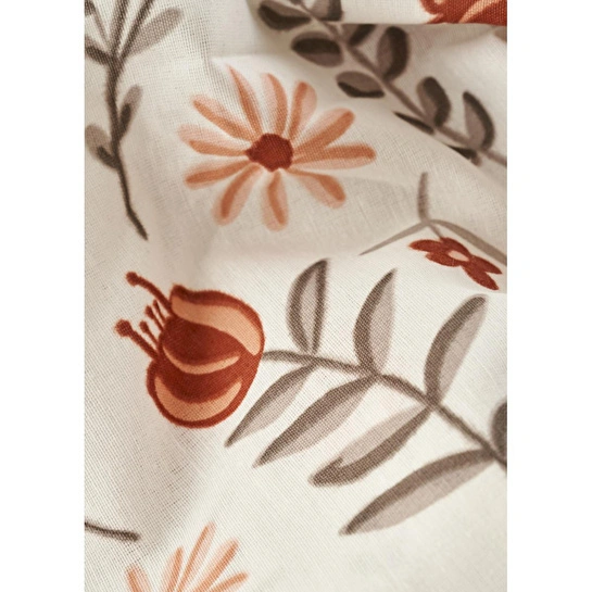 Bella Maison Florian Pamuklu Tek Kişilik Nevresim Seti Kiremit (160x220 Cm) Kiremit
