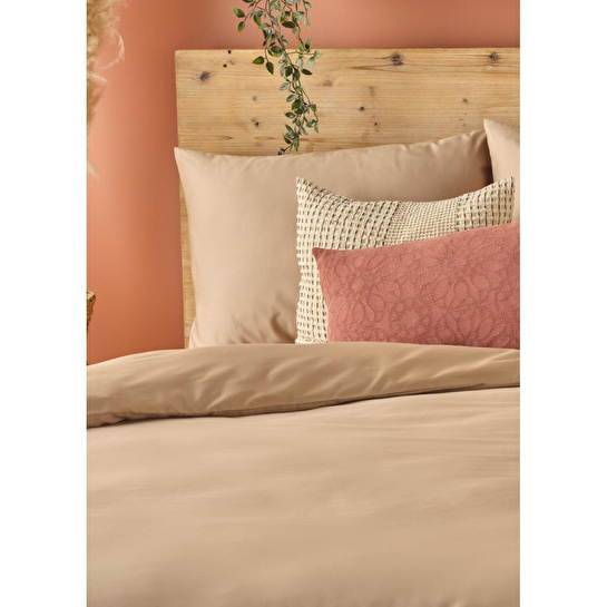 Bella Maison %100 Pamuk Saten Supreme Basic Tek Kişilik Nevresim Seti Vizon (160x220 Cm) Vizon