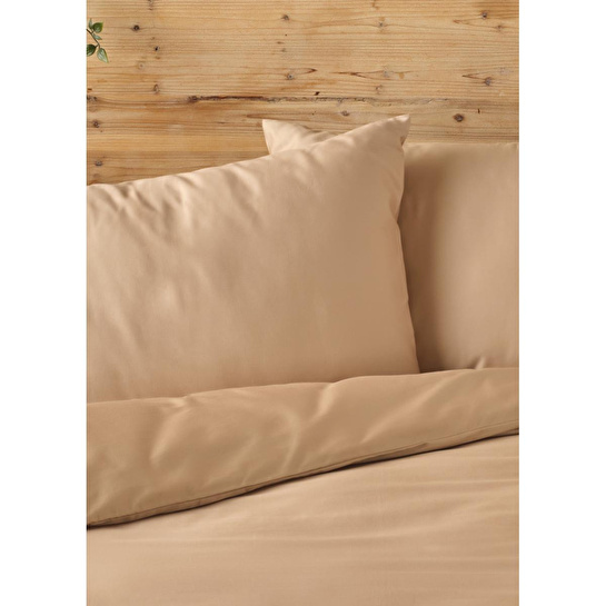 Bella Maison %100 Pamuk Saten Supreme Basic Tek Kişilik Nevresim Seti Vizon (160x220 Cm) Vizon