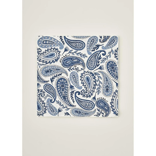 Bella Maison Paisley 40'lı Kağıt Peçete Mavi (33x33 Cm)