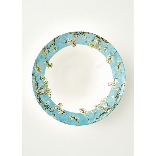 Bella Maison Van Gogh Almond Blossom Porselen Salata Kasesi Turkuaz (29 Cm) Mavi