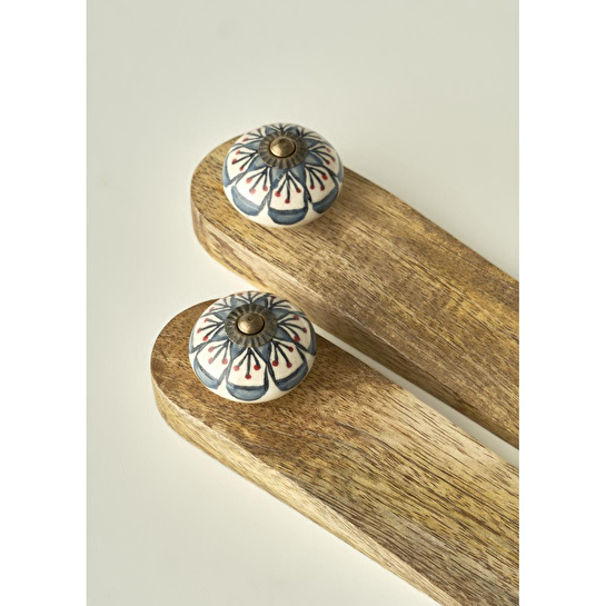 Bella Maison Eriella 2'li Kapı Stoperi Mavi (16x4,5x5 Cm)