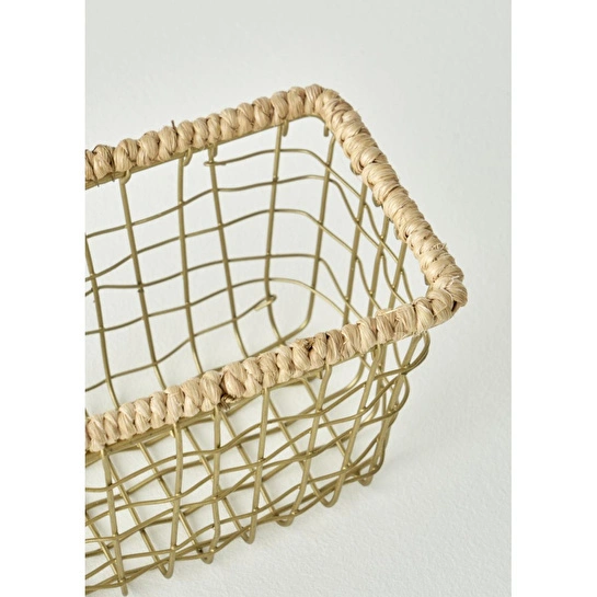Bella Maison Fern Dikdörtgen Sepet Naturel (14x9,5x8 Cm) Naturel