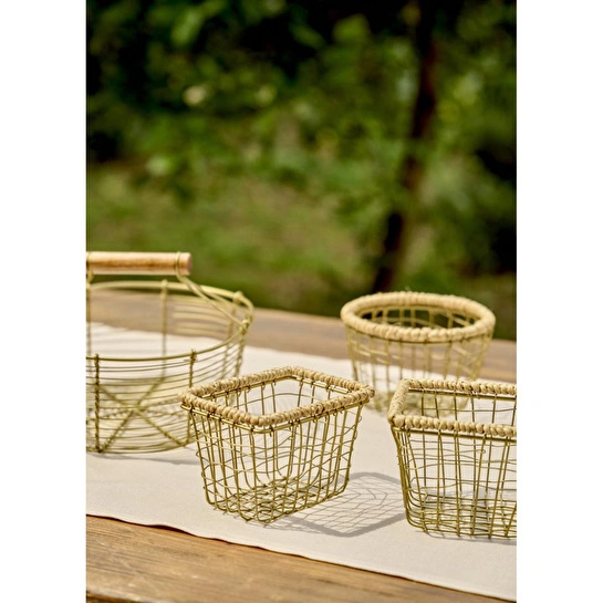 Bella Maison Fern Dikdörtgen Sepet Naturel (14x9,5x8 Cm) Naturel