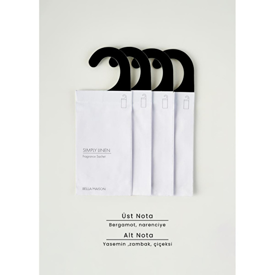 Bella Maison Simply Linen 4'lü Koku Kesesi Beyaz (25 Gr)