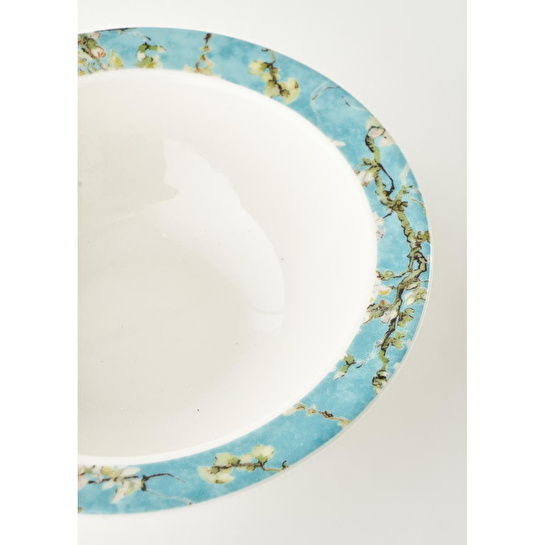 Bella Maison Van Gogh Almond Blossom Porselen Çorba Kasesi Turkuaz (16 Cm) Mavi