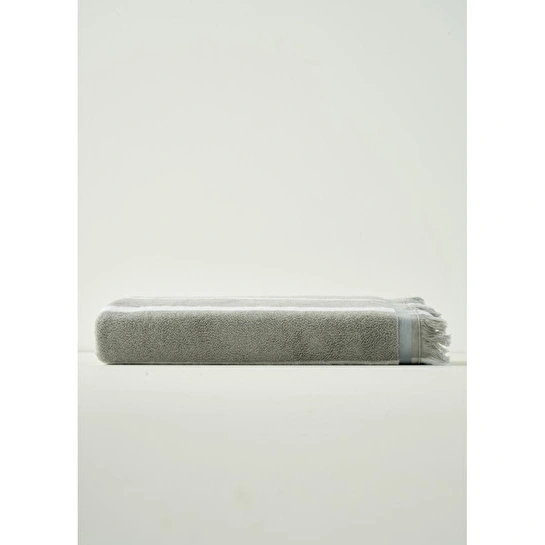 Bella Maison %100 Pamuk Ella Banyo Havlusu Gri (90x150 Cm) Gri