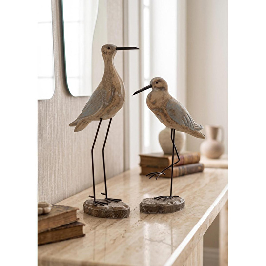 The Mia Retro Marin Coastal Deniz Kuşu Figürlü Obje 30 Cm