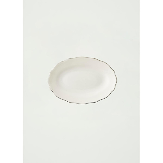 Bella Maison Victoria Porselen Sunum Tabağı Silver (20 Cm) Silver