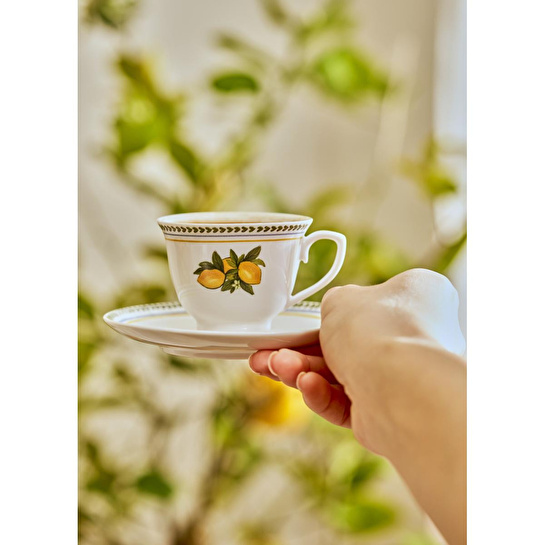 Bella Maison Lemoncello Porselen 2'li Kahve Fincanı Seti (90 Cc) Çok Renkli