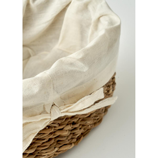 Bella Maison Diana Bezli Hasır Sepet Naturel (27x15 Cm) Naturel