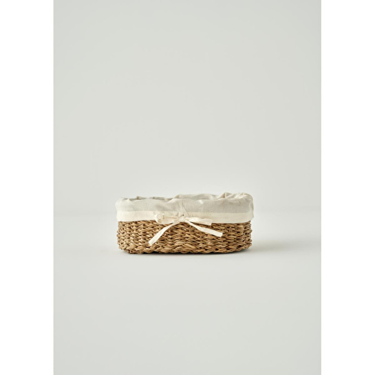 Bella Maison Diana Bezli Hasır Sepet Naturel (27x15 Cm) Naturel