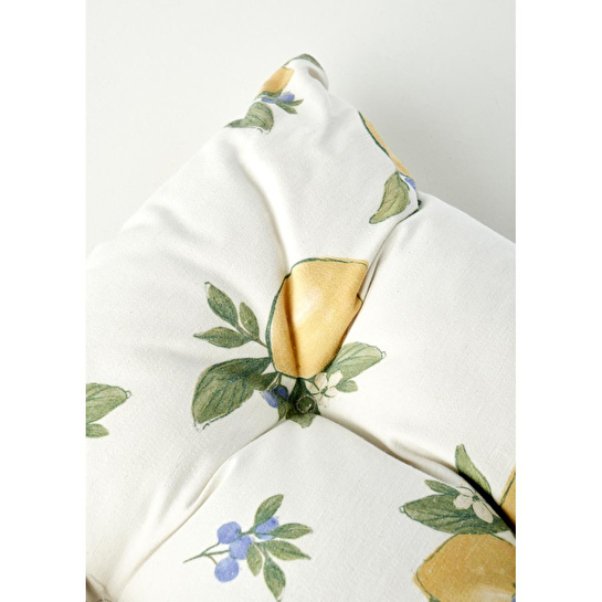 Bella Maison Lemoncello Yellow Baskılı Sandalye Minderi Sarı (40x40 Cm) Sarı