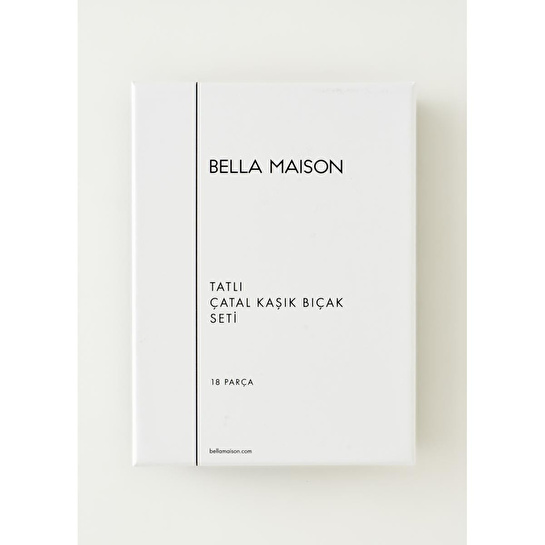 Bella Maison Floransa 18 Parça Tatlı Çatal Kaşık Bıçak Seti Silver Silver