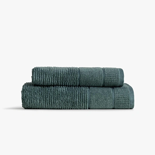 Green Black Eliza 2'li Havlu Seti Yeşil