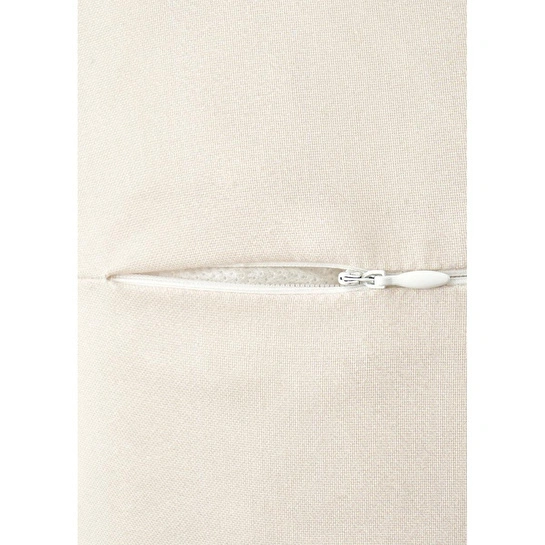 Bella Maison Daisy Volanlı Kenar Nakışlı Dekoratif Yastık Kılıfı Bej (35x50 Cm) Bej