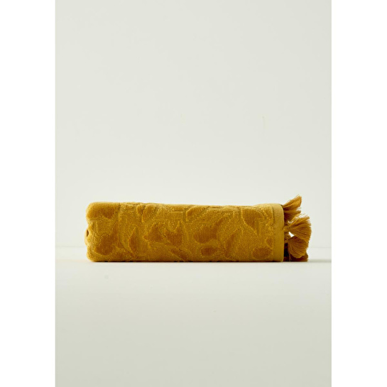 Bella Maison %100 Pamuk Jolia Yüz Havlusu Sarı (50x70 Cm) Sarı