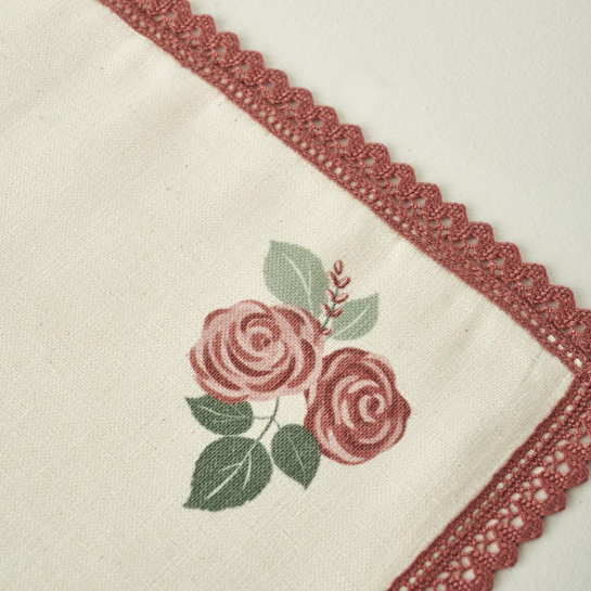 Bella Maison Rose Kopanakili Amerikan Servis Krem (35x45 Cm) Krem