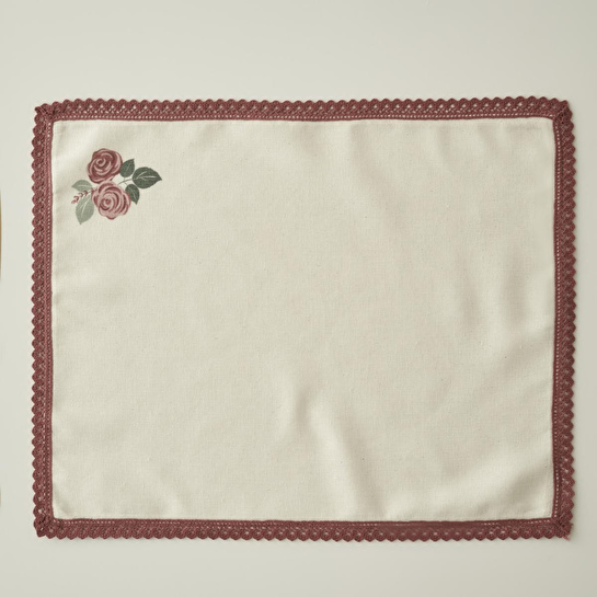 Bella Maison Rose Kopanakili Amerikan Servis Krem (35x45 Cm) Krem